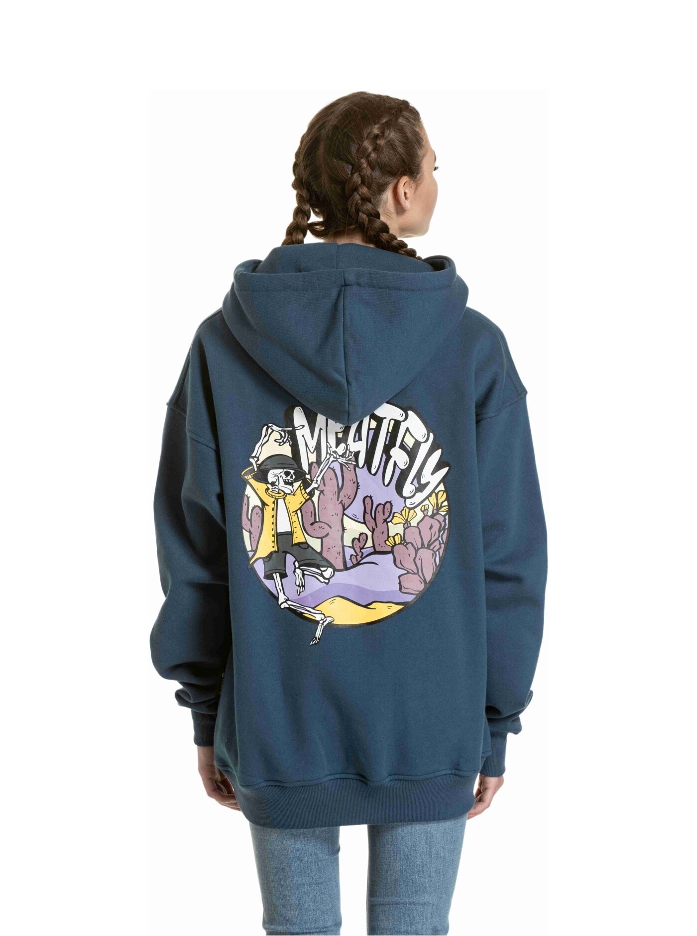 Unisex mikina Meatfly Fry, Dark Blue - Obrázek 6