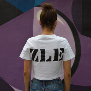 Dámský CROP-TOP ZLE (white)