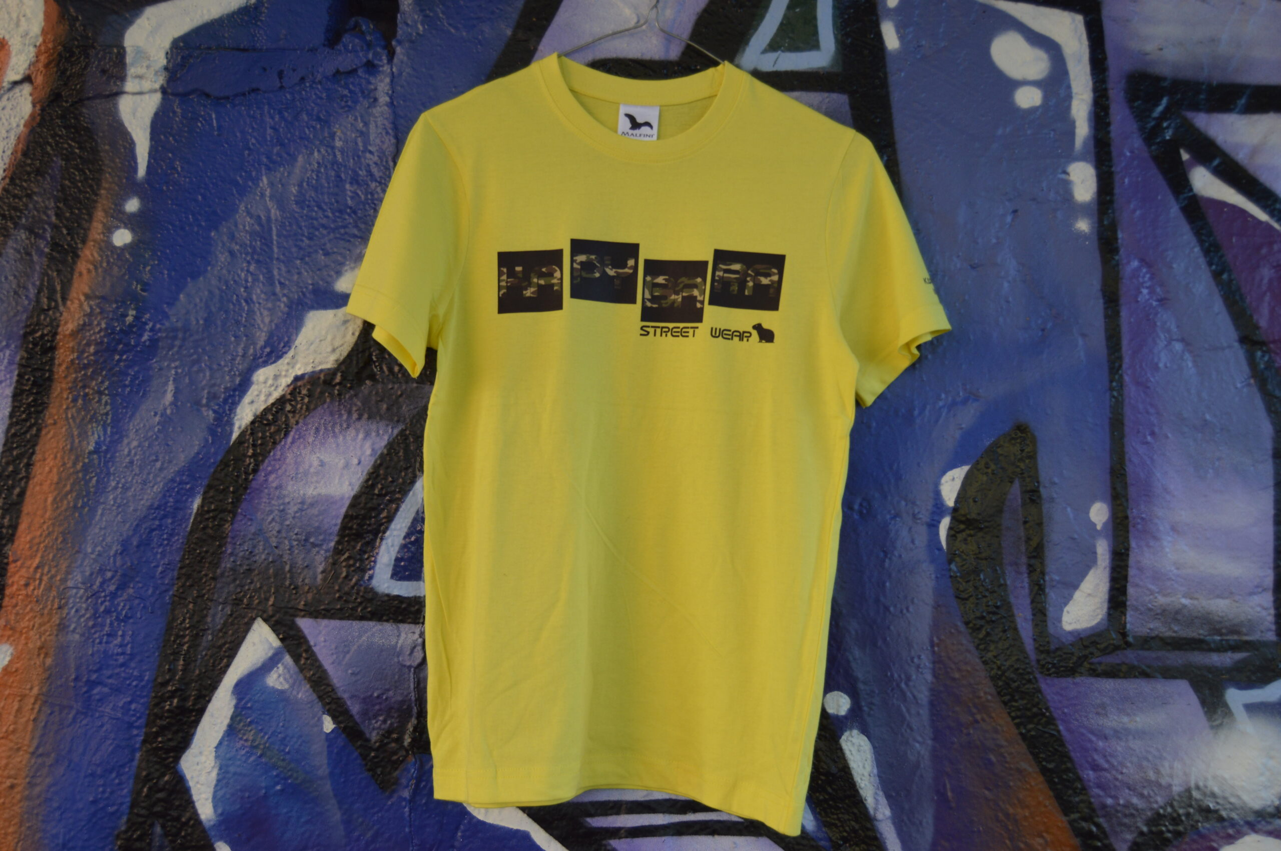 Dětské tričko Kapybara wear – Cube (yellow/woodland) - Obrázek 2