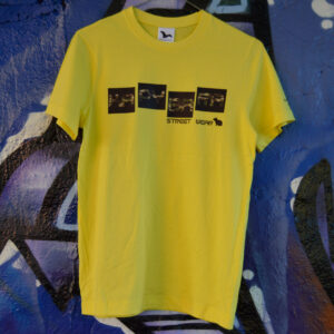 Dětské tričko Kapybara wear – Cube (yellow/woodland)